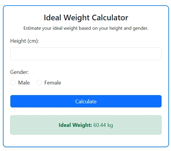 Weight Calculator